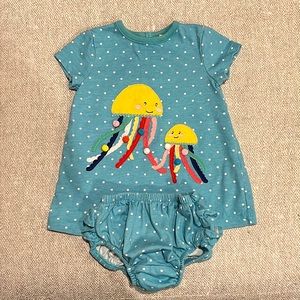 Baby Boden appliqué jersey dress